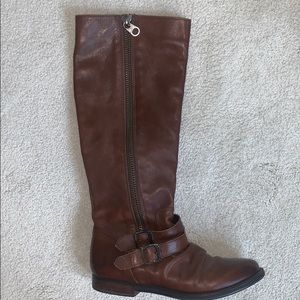 brown riding boots